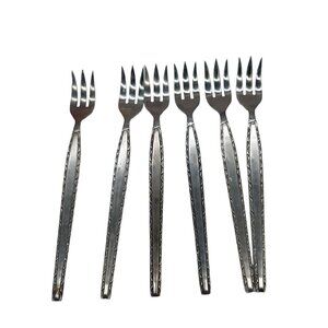 Rogers Regina Ensenada 6 Forks Seafood Cocktail Stainless Korea Oneida